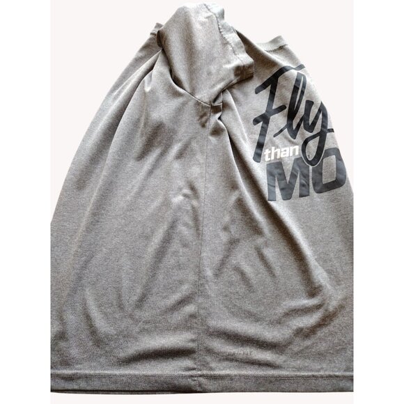Jordan Shirt Boys Large Dri Fit Short Sleeve Flyer Gray - Picture 9 of 10